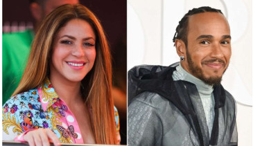 Shakira dan Lewis Hamilton