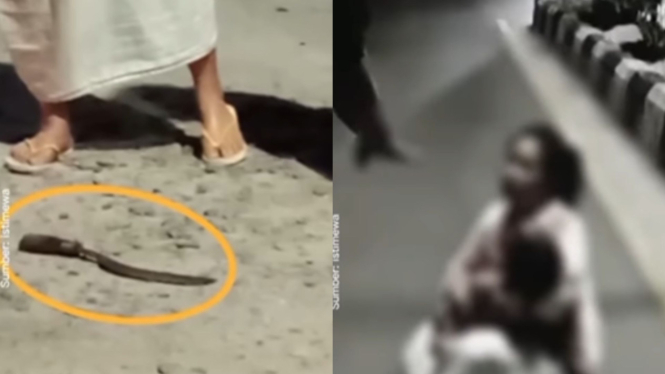 Stres Usaha Makin Sepi, Ibu di Sampit Bacok Kepala Anaknya Lalu Diseret ke Jalan