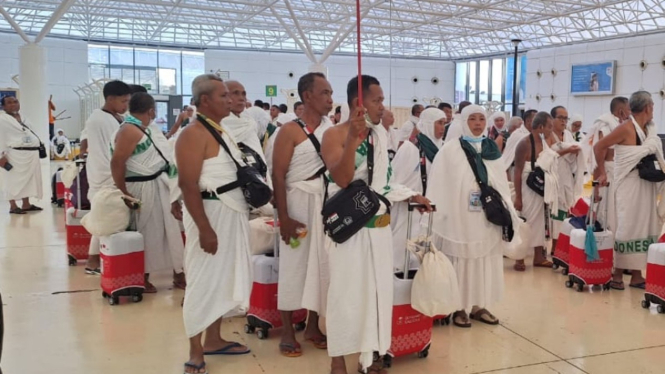 Jemaah Haji di Bandara King Abdul Aziz, Jeddah