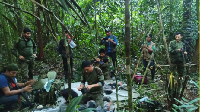 Militer Kolombia selamatkan 4 anak korban pesawat jatuh di Hutan Amazon