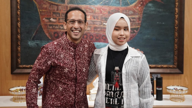 Mendikbud Ristek, Nadiem Makarim bertemu dengan Putri Ariani.