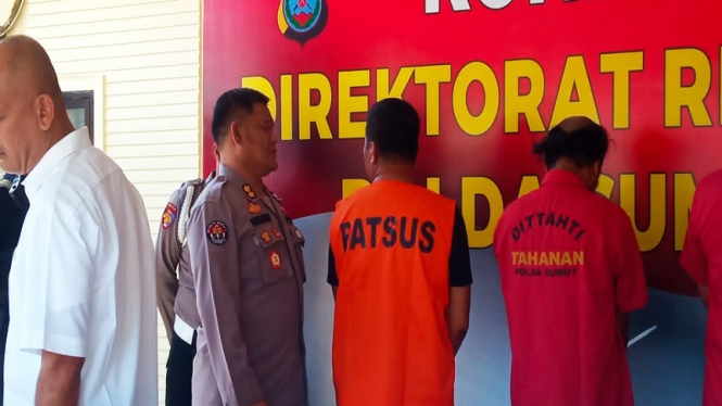 Satres Narkoba Polda Sumut merilis kasus oknum polisi pengedar sabu di Asahan