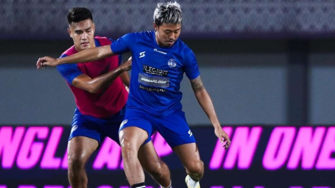 Striker Arema FC Kushedya Hari Yudo