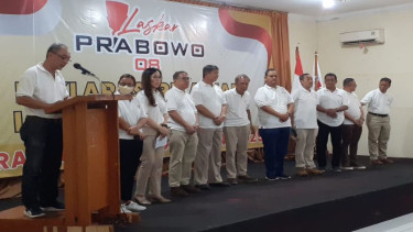 Laskar Prabowo 08 deklarasi dukung Prabowo Subianto nyapres 2024.