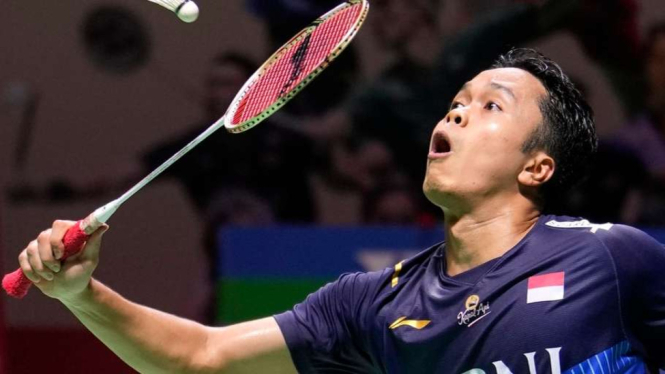 Tunggal putra Indonesia Anthony Sinisuka Ginting