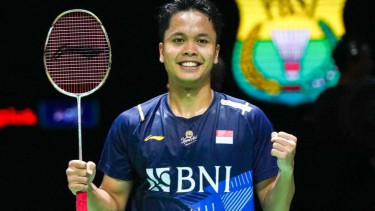 Tunggal putra Indonesia Anthony Sinisuka Ginting