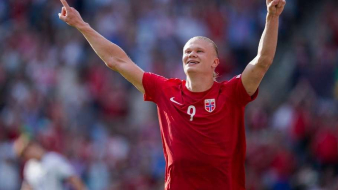 Striker Timnas Norwegia Erling Haaland