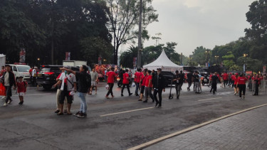 Hujan berhenti di SUGBK jelang Indonesia vs Argentina