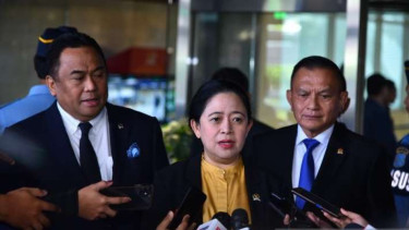 Ketua DPR RI Puan Maharani usai Rapat Paripurna di kompleks parlemen, Senayan, Jakarta, Selasa, 20 Juni 2023.