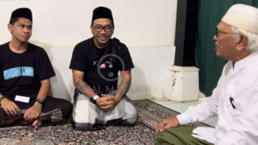 David Ozora sowan ke Gus Mus
