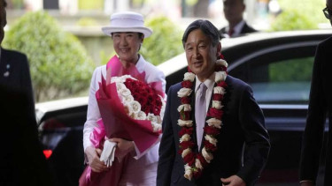 Kaisar Jepang Naruhito dan Permaisuri Masako tiba di Indonesia