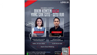 Ngobrol Santuy, sebuah acara workshop content creative digital