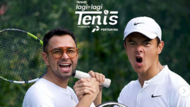 Raffi Ahmad-Dion Wiyoko Juara Lagi-lagi Tenis