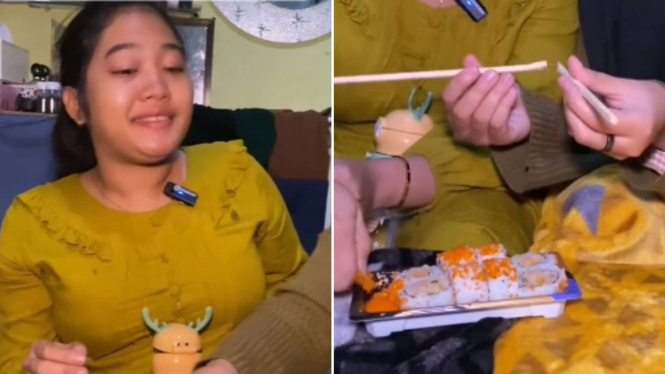 Kreator Konten Ini Gak Kuat Makan Sushi