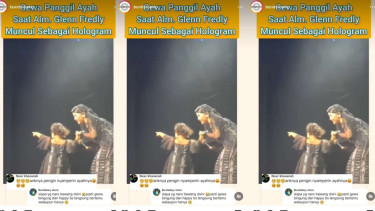 Momen Gewa Panggil Ayah Saat Holohram Glenn Fredly Muncul