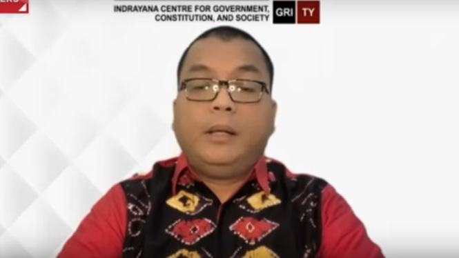 Denny Indrayana dalam acara ILC.