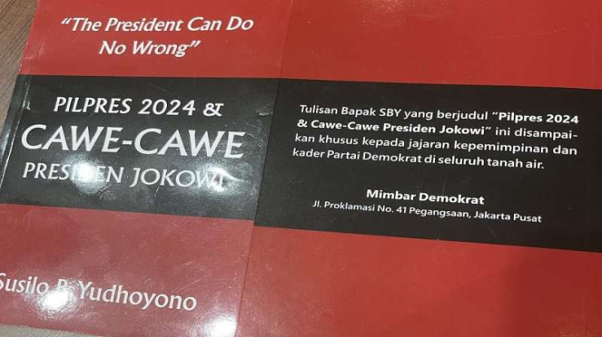 Foto SBY Bikin Buku Pilpres 2024 Dan Cawe-cawe Jokowi, Khusus Dibaca ...