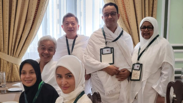 Anies Baswedan, Ganjar Pranowo dan Suharso Monoarfa di Mekah