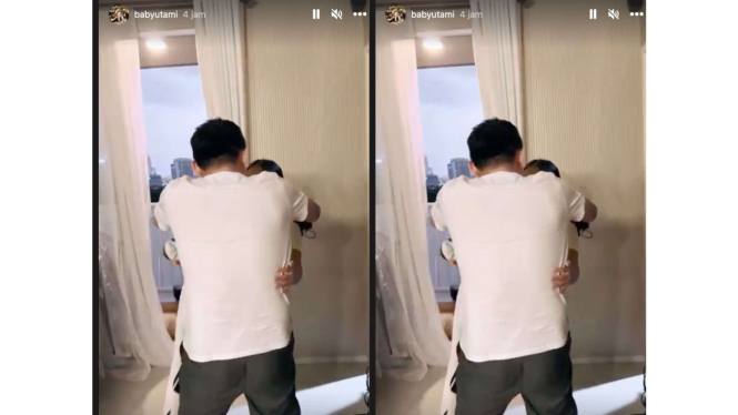Momen Chuck Putranto bebas dan pulan ke rumah