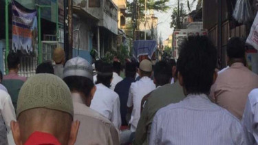 Warga Muhammadiyah gelar salat Idul Adha di Jelambar, Jakbar.