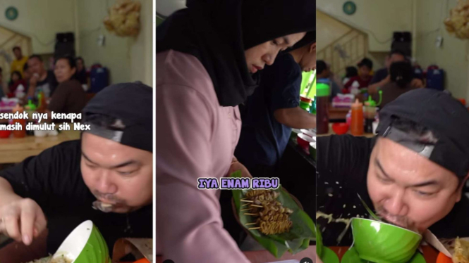 Nex Carlos Nyungsep Saat Makan Soto 