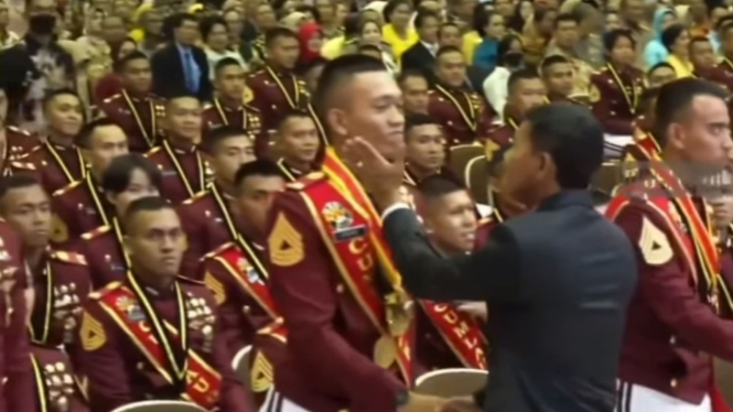 Momen Haru, Mantan Kapolri Bertemu Adhi Makayasa Akpol 2023