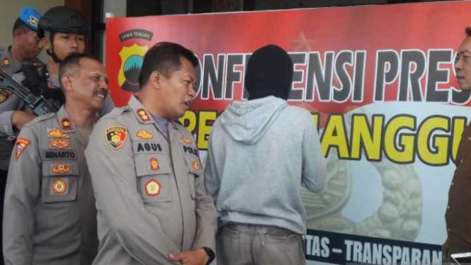 Polres Temanggung menggelar perkara pembakaran sekolah oleh seorang siswa