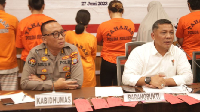Polda Sulteng gelar jumpa pers kasus ibu jual bayi ke Sindikat Perdagangan Orang