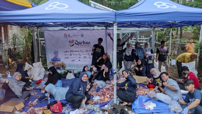 Pelaksanaan Kurban Laznas Bakrie Amanah