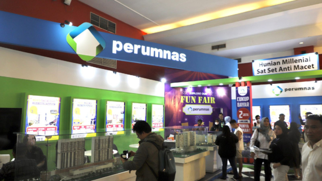 Perumnas saat menawarkan hunian mulai Rp 400 Juta di PRJ.