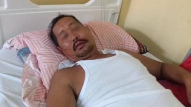 Anggota DPRD Luwu Utara, Yusuf Paembonan di rawat RS usai dianiaya.