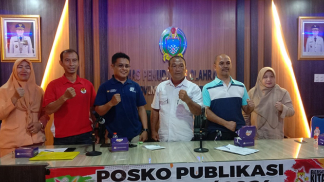 Pengprov Perkemi Sumut saat jumpa pers persiapan PON 2024