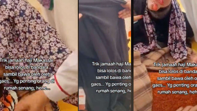 Jemaah Haji Pakai Baju Berlapis-lapis