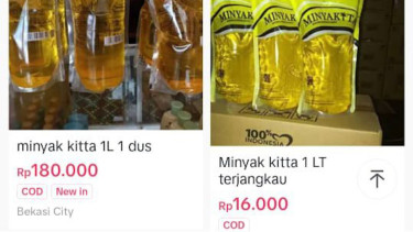 Minyak goreng subsidi Minyakita masih dijual di TikTok Shop.