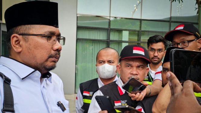 Menteri Agama Yaqut Cholil Quomas di Bandara King Abdul Aziz Jeddah