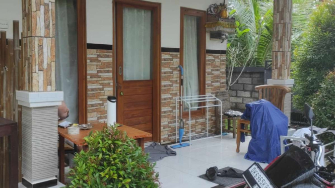 Bule Rusia ditemukan tewas gantung diri di Coconut Guest House Jimbaran.