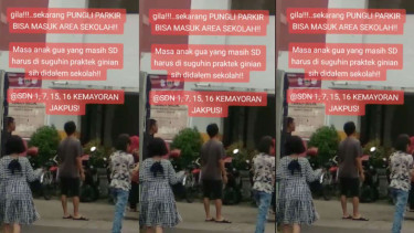 Viral Pungli Parkir di Area Sekolah di Jakarta