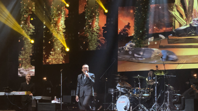 Konser Ari Lasso di Tennis Indoor Senayan, Jakarta. 
