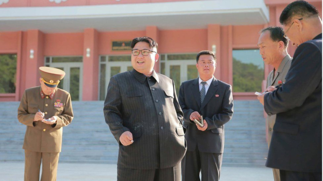 Pemimpin Korea Utara Kim Jong-un.