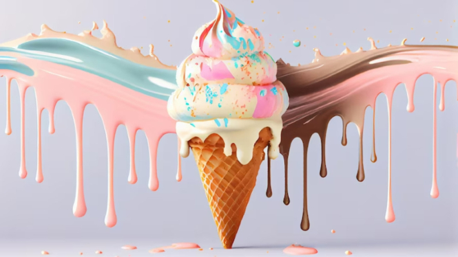 Ilustrasi es krim.