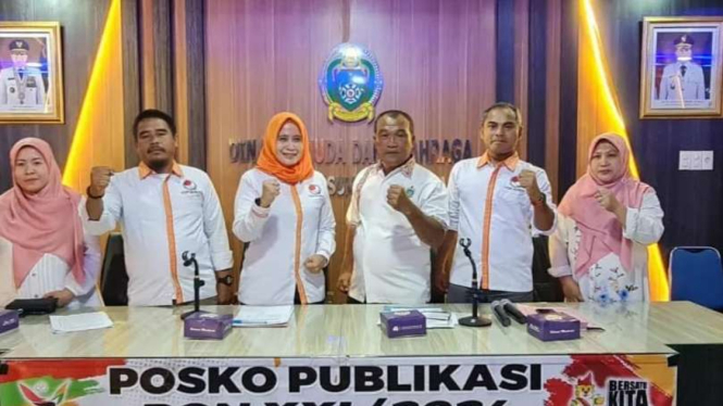 Pengprov FOPI Sumut saat menggelar jumpa pers persiapan hadapi PON 2024