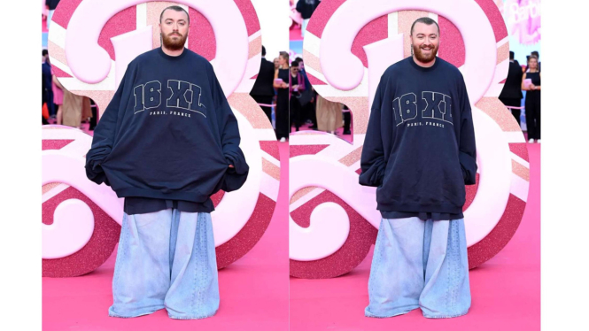 Sam Smith hadir di premier film Barbie di London