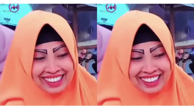Viral ibu-ibu pakai alis hanya dibingkai saja tidak diisi