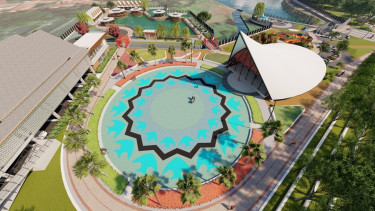 Desain pembangunan alun-alun Pemkot Depok di Sawangan-Bojongsari