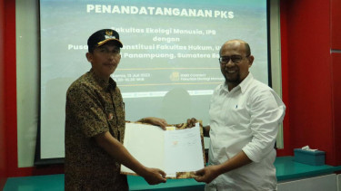Nagari Panampuang Tanda Tangani Kerja Sama Data Nagari Presisi dengan IPB