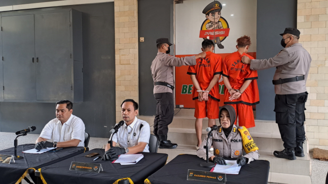Aparat Kepolisian mengamankan dua terduga pelaku mutilasi di Sleman.