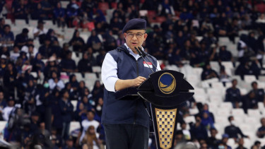 Anies Baswedan saat Acara Apel Siaga Perubahan Partai NasDem