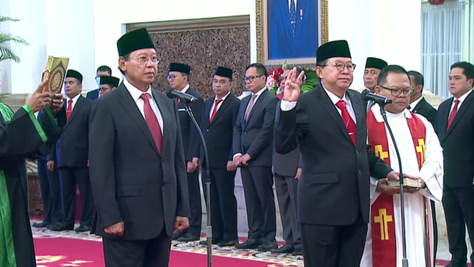Djan Faridz dan Gandi Sulistiyanto Soeherman dilantik sebagai Wantimpres