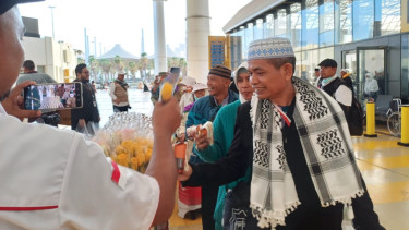 Kepulangan jemaah haji di Bandara King Abdul Aziz Jeddah