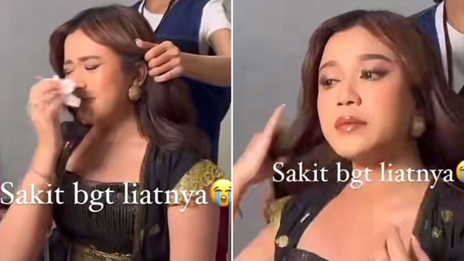 Brisia Jodie nangis sesenggukan usai manggung